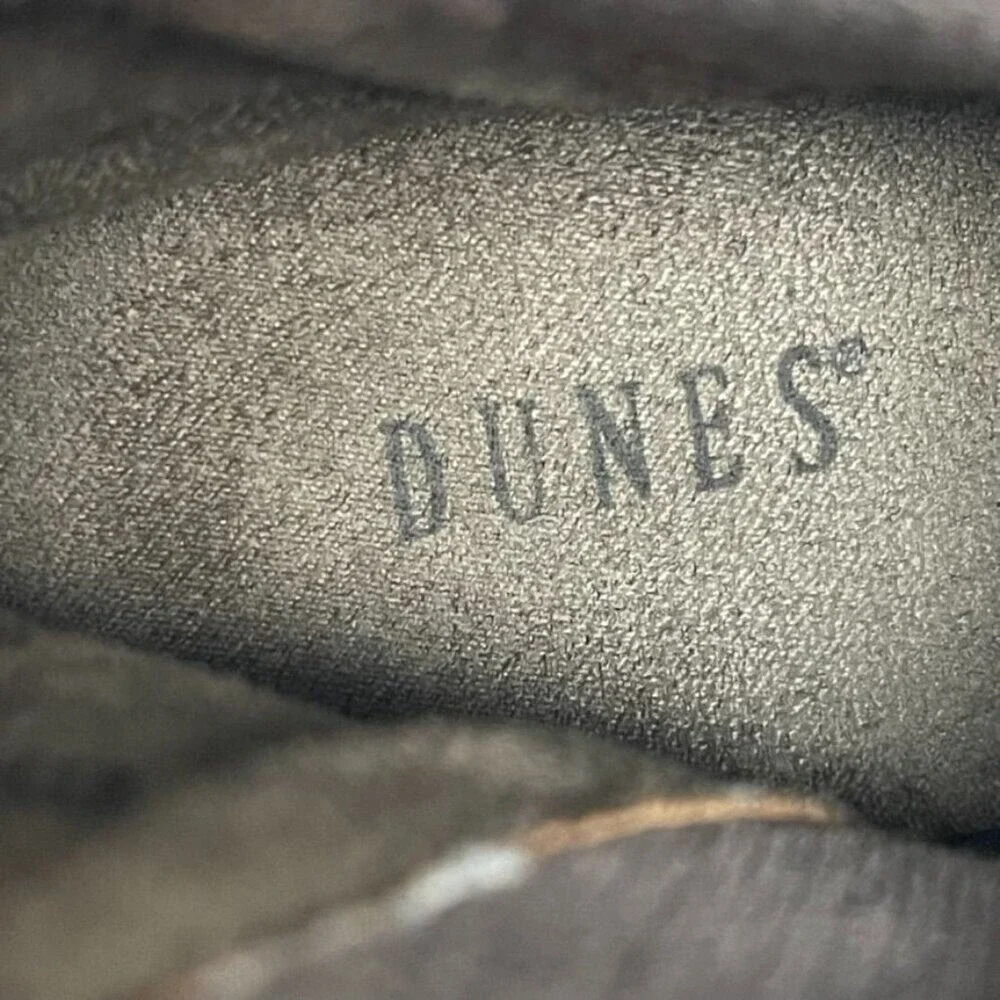 Dunes Zoey Women 7.5 Taupe Faux Suede‎ Wedge Ankle Booties Boots Round Toe